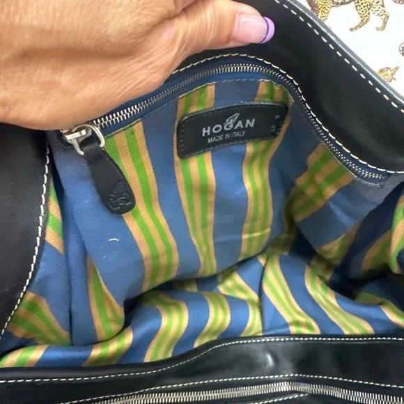 Hogan black leather shoulder bag - Picture 7 of 9